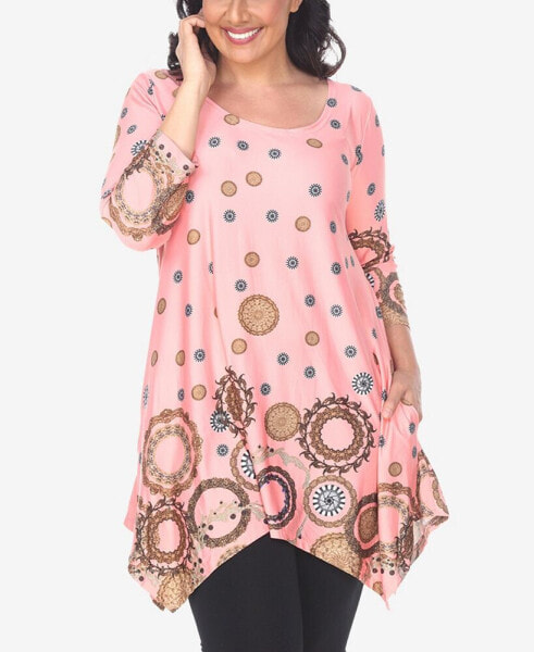 Plus Size Erie 3/4 Sleeve Tunic Top