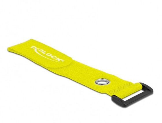 Delock 19552, Hook & loop cable tie, Yellow, 280 mm, 38 mm, 3 pc(s)