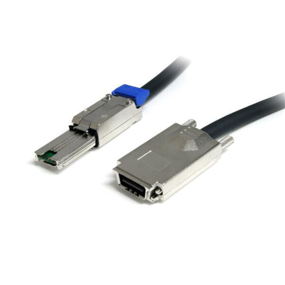 StarTech.com 2m External Serial Attached SCSI SAS Cable - SFF-8470 to SFF-8088 - 2 m - SFF-8470 (32-pin SAS) - SFF-8088 (26-pin - Mini-SAS) - Straight - Straight - Male/Male