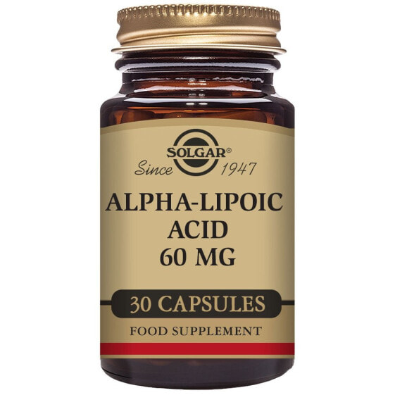 SOLGAR Alpha Lipoic Acid 60mgr 30 Units