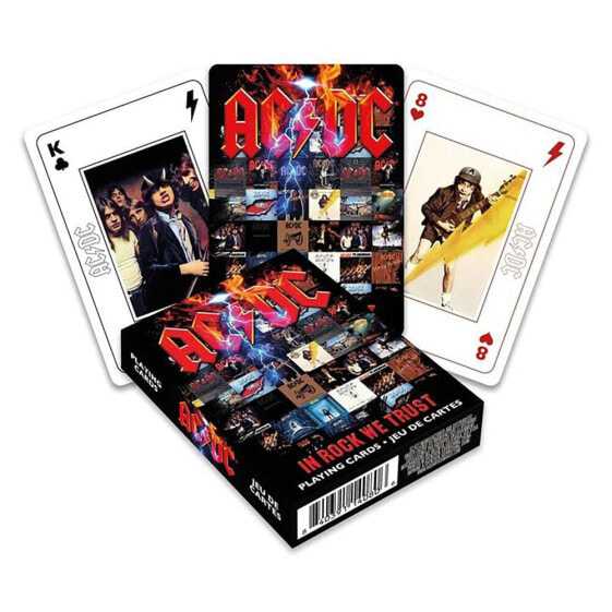 AQUARIUS Ac/Dc Playing Cards In Rock We Trust