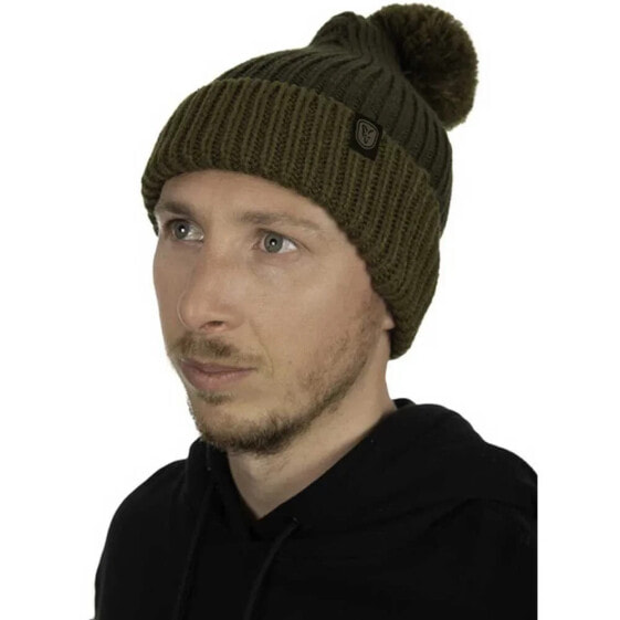 FOX INTERNATIONAL Merino Heavy Knit Bobble Beanie