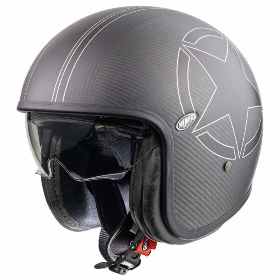 PREMIER HELMETS Vintage Evo Star Carbon open face helmet
