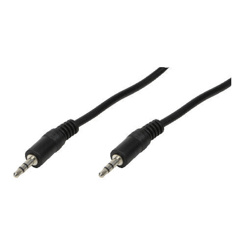 LogiLink 3.5mm - 3.5mm - 2m - 3.5mm - Male - 3.5mm - Male - 2 m - Black