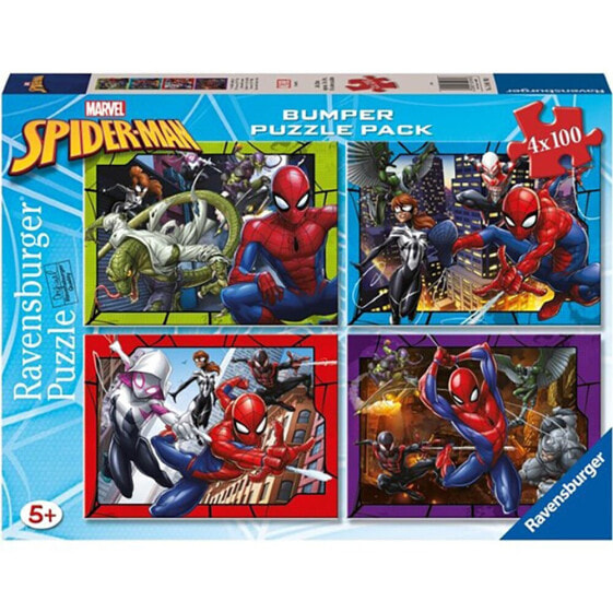 RAVENSBURGER Puzzle Spider-Man 4x100 Units