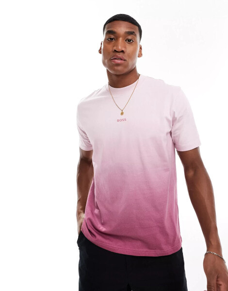 BOSS Orange gradient relaxed fit t-shirt in light purple