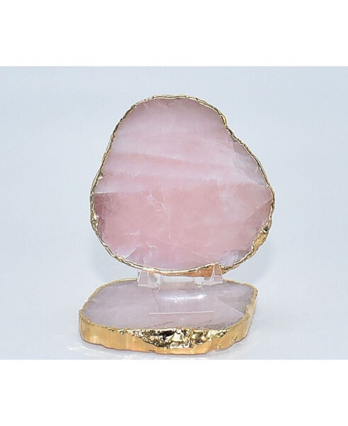 - Luxury Rose Quartz Coasters, Set of 2