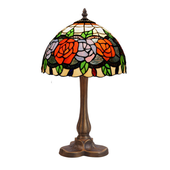 Декоративная настольная лампа Viro Rosy Красный Зеленый Оранжевый Zinc 60 W 20 x 37 x 20 cm