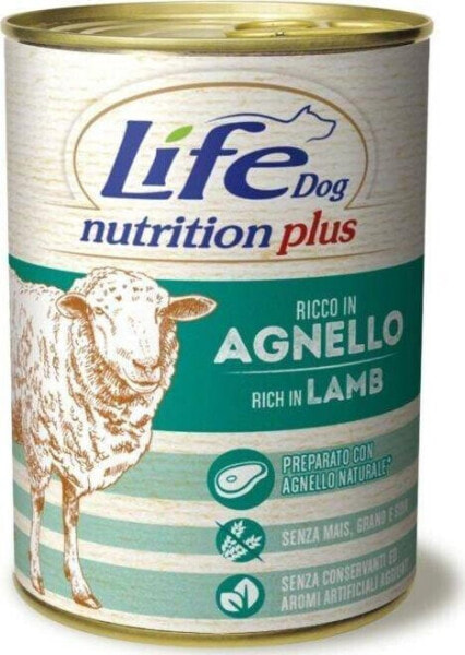 Life Pet Care Karma dla psa puszka 400 g LAMB + RICE /24