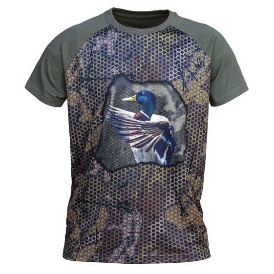 BENISPORT 3D Duck Forest Print short sleeve T-shirt