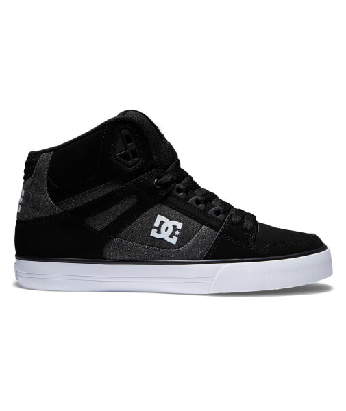 DC Pure High-Top WC ADYS400043-BTT Mens Black Skate Inspired Sneakers Shoes 10