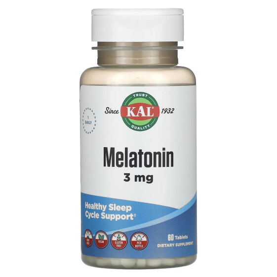 Melatonin, 3 mg, 60 Tablets