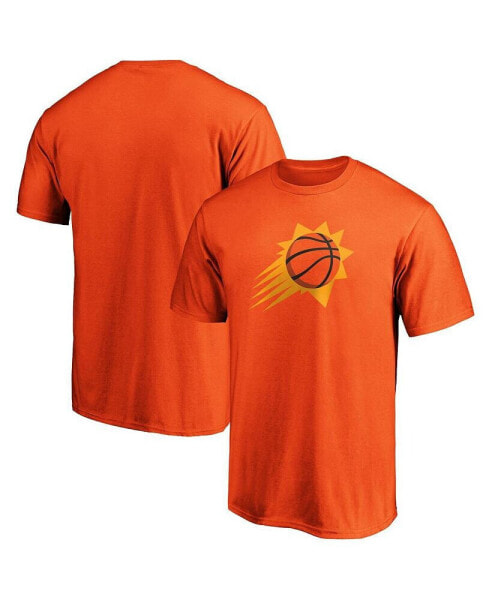 Men's Orange Phoenix Suns Primary Logo T-shirt