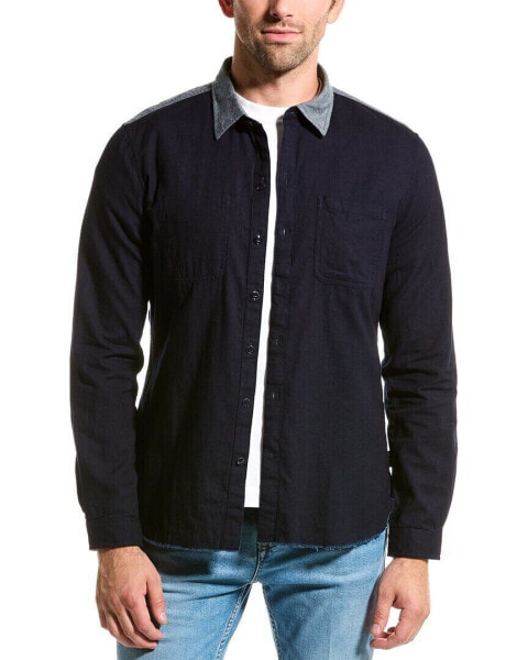 John Varvatos Russel Reversible Shirt Men's Blue S