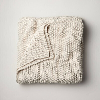 Chunky Knit Bed Blanket - Casaluna