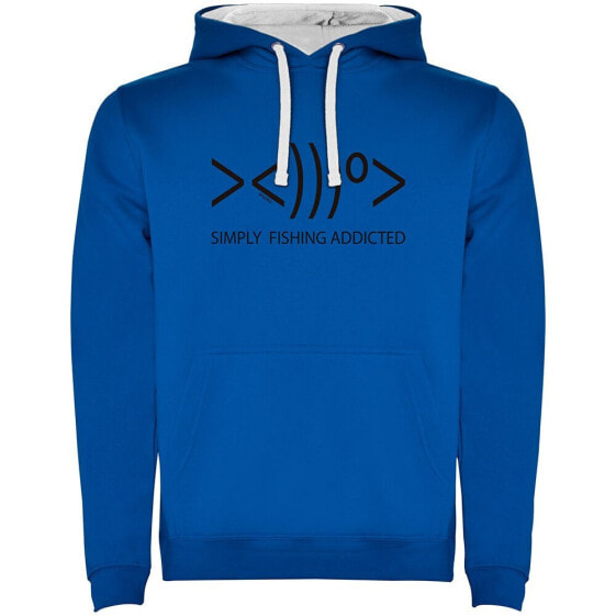 KRUSKIS Simply Fishing Addicted Two-Colour hoodie