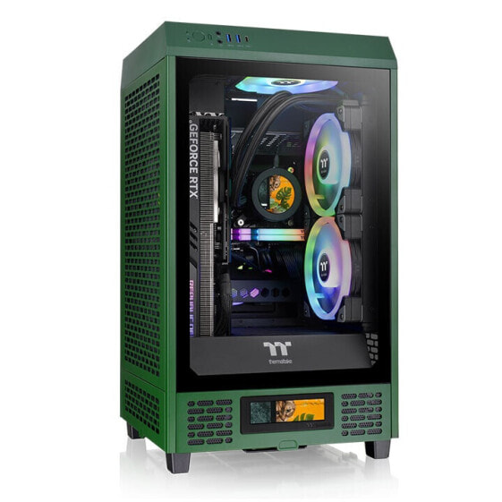 Thermaltake The Tower 200 dunkelgruen Tempered Glas