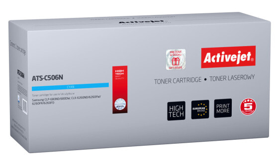 Activejet ATS-C506N toner (replacement for Samsung CLT-C506L; Supreme; 3500 pages; cyan) - 3500 pages - Cyan - 1 pc(s)