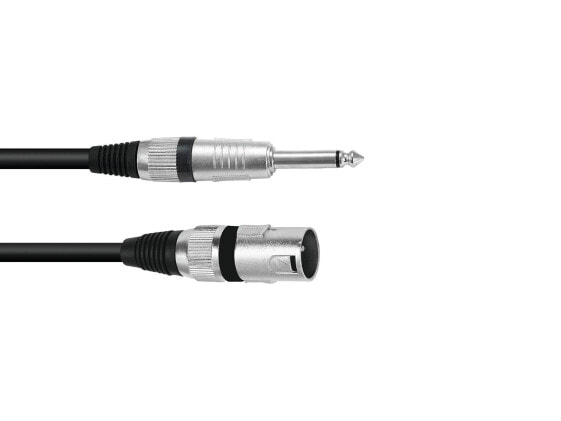 Omnitronic 3022519A XLR Adapterkabel[1x XLR-Stecker 3 polig - 1x Klinkenstecker 6.3 mm mono]