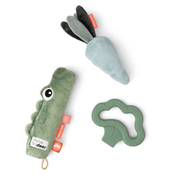 Детский набор игрушек Tiny Activity Toy Set 3 Pieces Croco Done by Deer