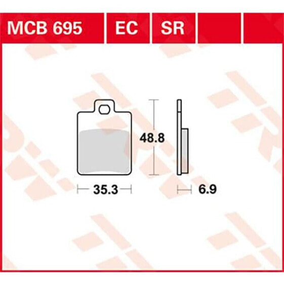 TRW Ec-Organic CPI GTR 125 02 Rear Brake Pads