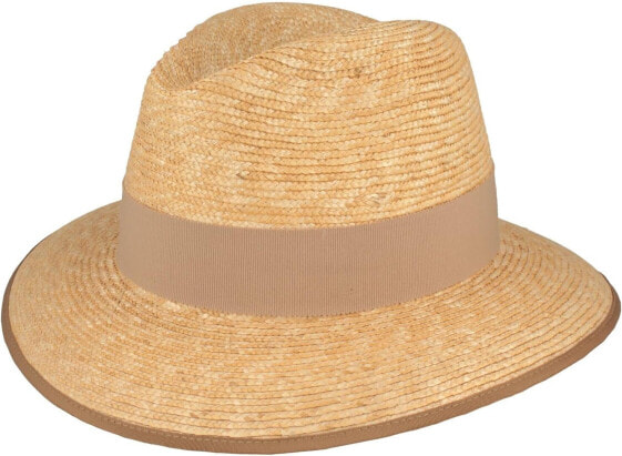 Breiter Matelot Women's Straw Hat with Grosgrain Ribbon, Made in Italy