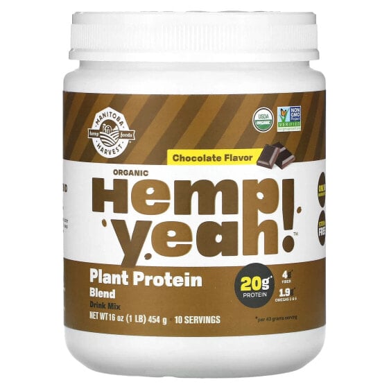 Organic Hemp Yeah!, Plant Protein Blend, Chocolate, 1 lb (454 g)