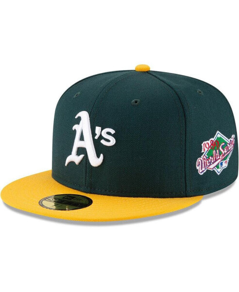 Men's Green Oakland Athletics 1989 World Series Wool 59FIFTY Fitted Hat