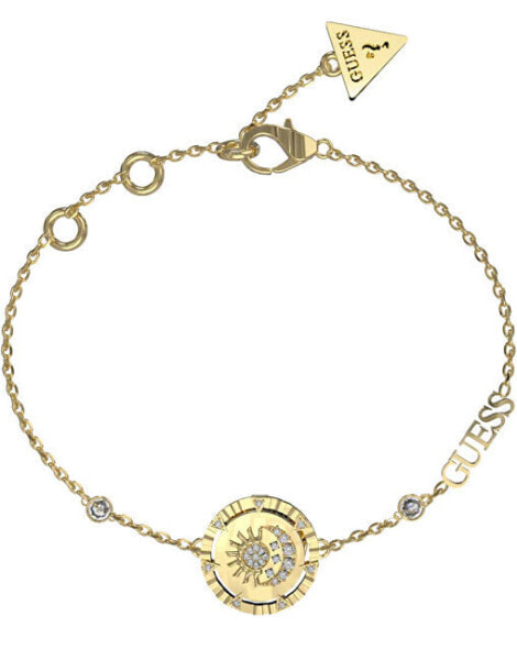 Gold-plated bracelet with zircons All Of Us JUBB04043JWYG