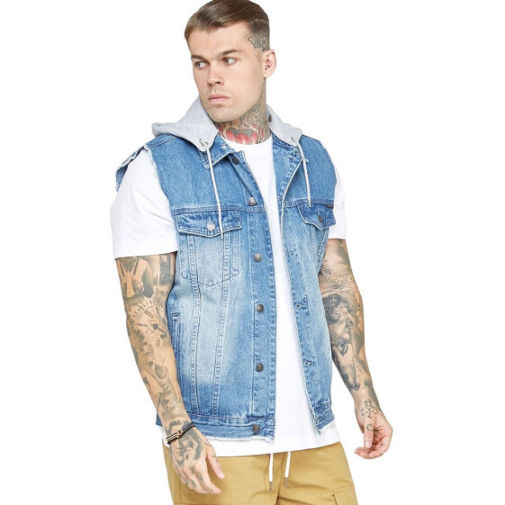 SIKSILK Rinse&Denim Vest