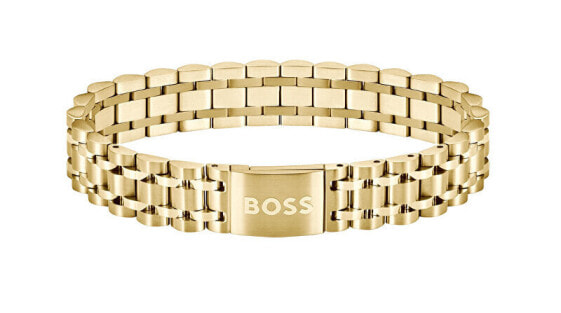 Elegant gold-plated bracelet for men 1580645