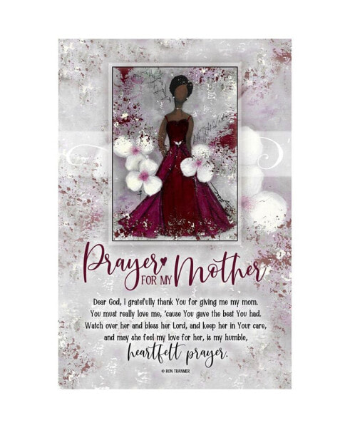 Prayer for My Mother Whispers of the Heart Wood Plaque with Hanger and Easel, 6" x 9"