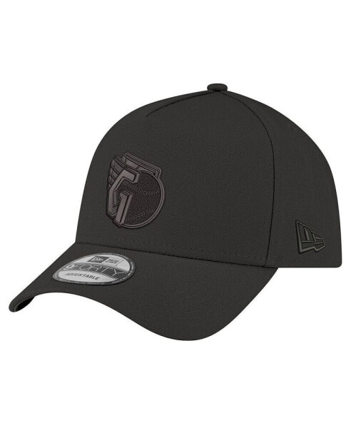 Men's Black Cleveland Guardians A-Frame 9FORTY Adjustable Hat