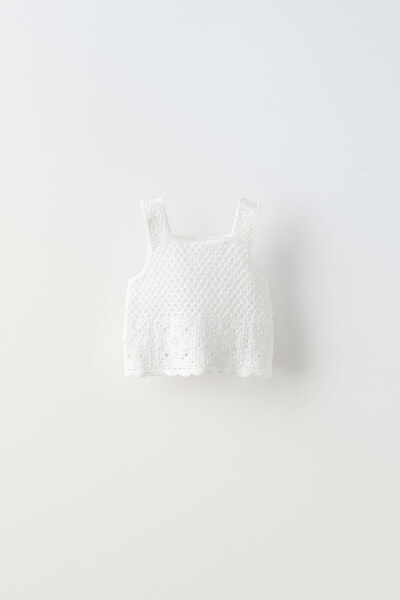 Crochet knit top