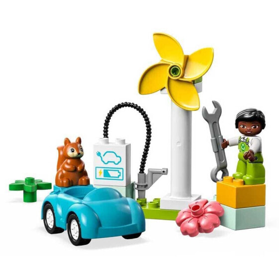 Конструктор игрушечный LEGO Мельница для ветра и электромобиль Multicolor