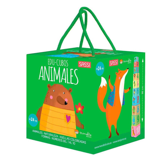 Развивающая игра MANOLITO BOOKS Edu Cubes Animals
