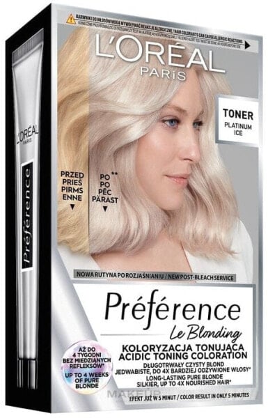 Haartoner - L'Oreal Paris Preference Le Blonding Toner 02 - Pearly Boost