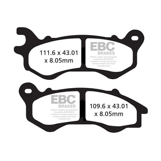 EBC SFAC-Series Carbon Scooter SFAC603 Brake Pads