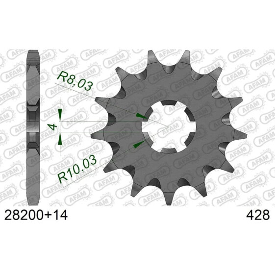 AFAM 28200 Front Sprocket