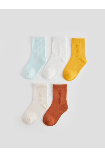Носки для малышей LC WAIKIKI Basic Erkek Bebek Soket Çorap 5'li