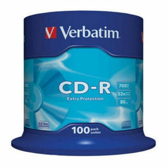 CD-R Verbatim 43411 52x 700 MB (100 штук)