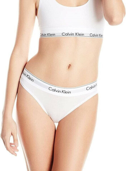Calvin Klein 265048 Women's Modern Cotton Bikini Panty White Size 2X