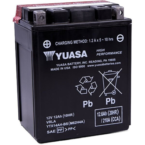 YUASA BATTERY YTX14AH-BS 12.6Ah/12V Battery