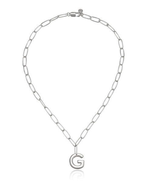 ETTIKA paperclip Chain Initial Necklace