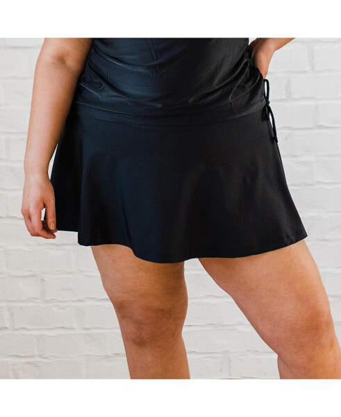 Plus Size Flowy Swim Skort