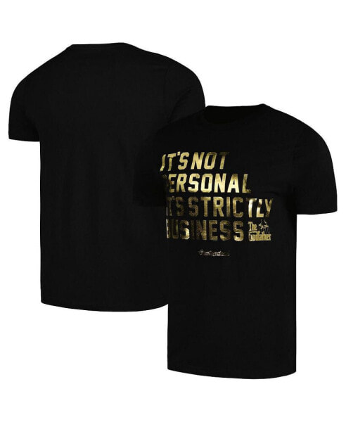 Men's Black The Godfather Strictly Business T-shirt