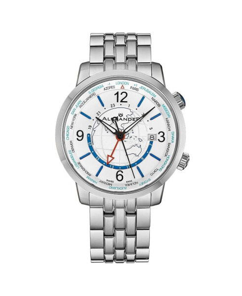 Наручные часы Calvin Klein Men's Multifunction 44mm Silver-Tone Stainless Steel Bracelet Watch.