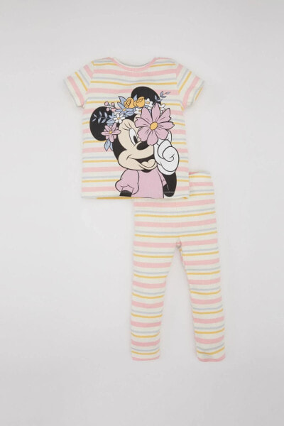 Домашняя одежда defacto Пижама Kız Bebek Disney Mickey & Minnie Комплект двойной кратоколлизоний B9241A524SM