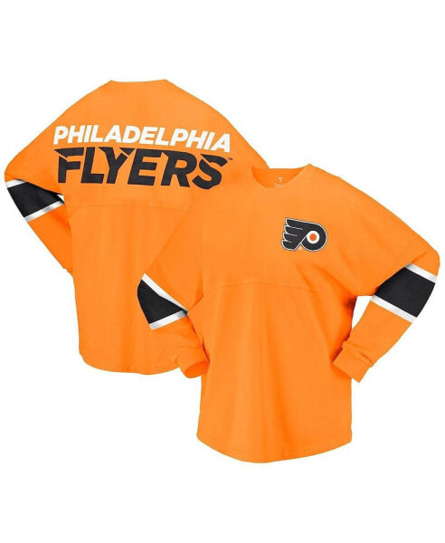 Women's Orange Philadelphia Flyers Jersey Long Sleeve T-shirt