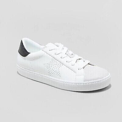 Women's Candace Lace-Up Sneakers - Universal Thread White 6